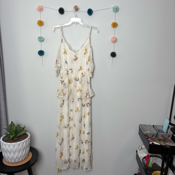 Free People Magnolia Floral Maxi Dress in Ivory - Picture 6 of 11